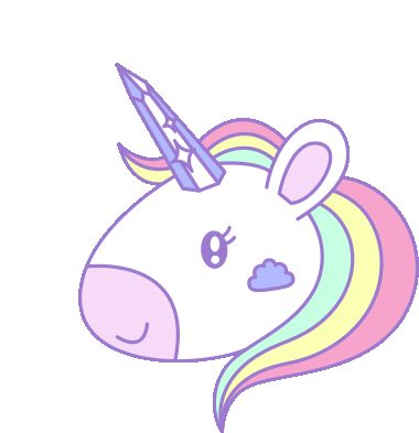 Wink Unicorn Sticker - Wink Unicorn Pastel Stickers