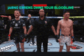 jarno errens owns your bloodline is displayed on a boxing ring