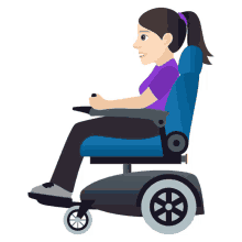 motorized wheelchair joypixels disabled handicapped pwd