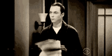 Throws Paper Sheldon GIF - Throws Paper Sheldon Im Done GIFs