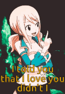 Lucy Heartfilia Fairy Tail GIF - Lucy Heartfilia Fairy Tail I Told You GIFs