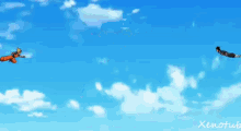 a cartoon of goku and gohan from dragon ball