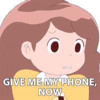 Give Me My Phone Now Bee Sticker - Give Me My Phone Now Bee Bee And Puppycat Stickers
