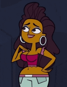 a cartoon of a woman with her mouth open