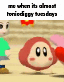 Monday Almost Tuesday GIF - Monday Almost Tuesday Kirby GIFs