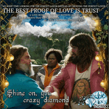 the best proof of love is trust is written on the poster