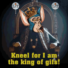 kneel king theking gifs lit