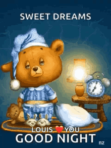 Sleepy Bear Goodnight GIF - Sleepy Bear Goodnight Sparkle GIFs