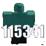 a picture of a sponge with the number 115341 written on it .