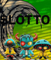 the word lotto is on a green background