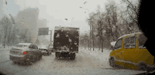 снег снегопад в москве пробки дороги GIF - Winter Snow Road GIFs
