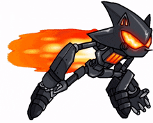 robot fire metal starved sonic exe