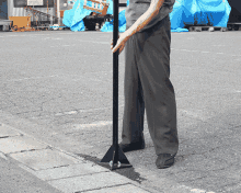 Tamping Cement GIF - Tamping Cement Fixing Road GIFs