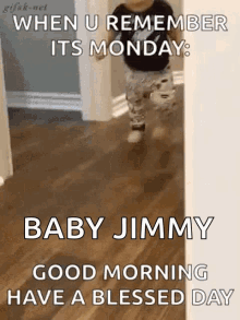 When You Remember Its Monday Baby GIF