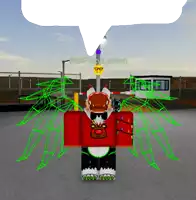a cartoon character with green wings and a speech bubble that says notflizzy lemon