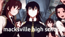 macksville high school high school anime