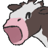 Cow Pog Sticker - Cow Pog Stickers