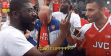 Arsenal Arsenal Fan GIF - Arsenal Arsenal Fan Shut Up GIFs