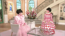 黒柳徹子　ドレス　ピンク　ファッション　おばあさん　祖母　婆婆 GIF - Tetsuko Kuroyanagi Japanese GIFs