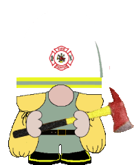 Gnome Fire Fighter Sticker - Gnome Fire Fighter Stickers