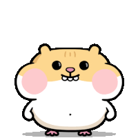 Hamster Checks If You'Re There Sticker - Because Baby Animals Cute Squishy Stickers