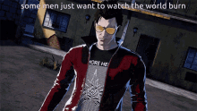 Some Men Just Want To Watch The World Burn Travis Touchdown GIF