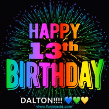 13th Birthday Happy 13th Birthday GIF