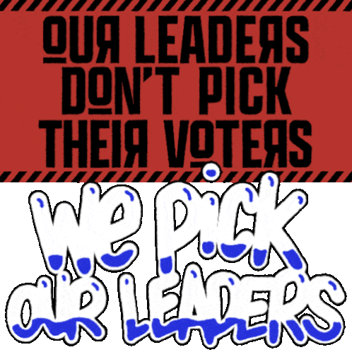 Our Leaders Dont Pick Their Voters We Pick Our Leaders Sticker - Our Leaders Dont Pick Their Voters We Pick Our Leaders Vote Them Out Stickers