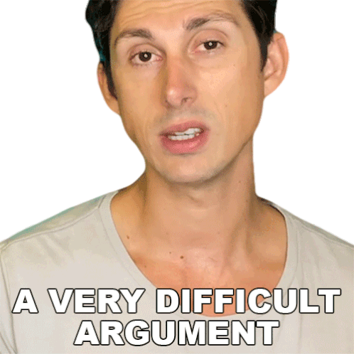 A Very Difficult Argument Maclen Stanley Sticker - A Very Difficult Argument Maclen Stanley The Law Says What Stickers