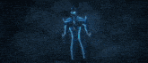 a drawing of a person with a light coming out of their back