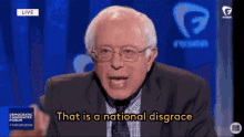 Bernie Sanders National Disgrace GIF - Bernie Sanders National Disgrace Angry GIFs