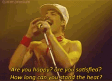 Queen Freddie Mercury GIF - Queen Freddie Mercury Are You Happy GIFs