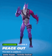 Peace Out Fortnite GIF - Peace Out Fortnite Hybrid GIFs