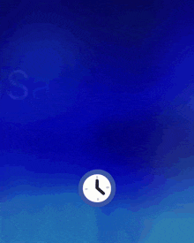 a blue background with the words " sabahiniz xeyir " and a clock