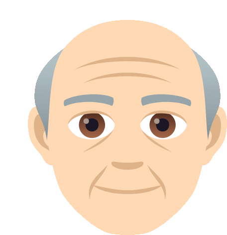 Old Man Joypixels Sticker - Old Man Joypixels Elderly Man Stickers