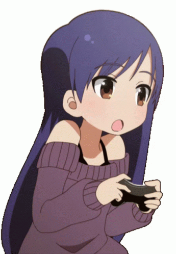 Cute Anime Girl Playing Games Headset Stock Illustration 2301976069   Shutterstock