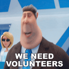We Need Volunteers Silas Ramsbottom GIF - We Need Volunteers Silas Ramsbottom Despicable Me 4 GIFs