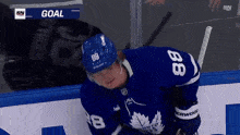 a hockey player with the number 88 on his uniform