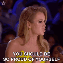 You Should Be So Proud Of Yourself Amanda Holden GIF - You Should Be So Proud Of Yourself Amanda Holden Britains Got Talent GIFs