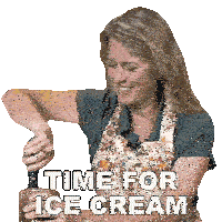 Time For Ice Cream Jill Dalton Sticker - Time For Ice Cream Jill Dalton The Whole Food Plant Based Cooking Show Stickers