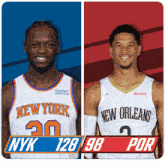 New York Knicks (128) Vs. Portland Trail Blazers (98) Post Game GIF - Nba Basketball Nba 2021 GIFs