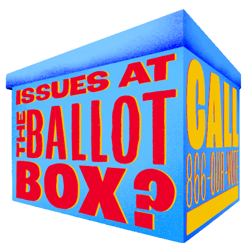 Issues At The Ballot Box Ballot Sticker - Issues At The Ballot Box Ballot Box Ballot Stickers