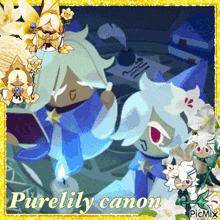 a picture of a cartoon character with the words purelily canon on the bottom