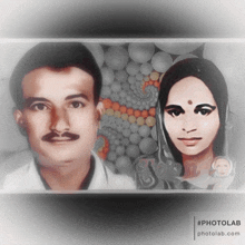 a painting of a man and a woman with #photolab written below them