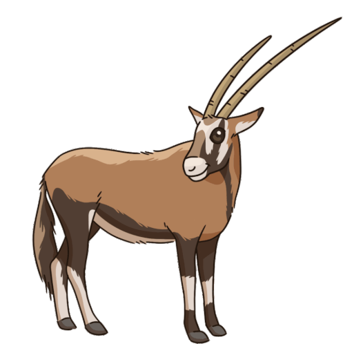 Antelope Gemsbok Sticker - Antelope Gemsbok Stickers