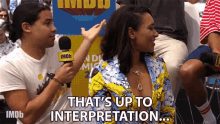 Thats Up To Interpretation Thats Up To You GIF