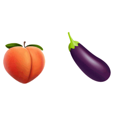 Eggplant Peach Sticker - Eggplant Peach Spray - Discover & Share GIFs