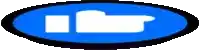 a blue button with a white folder icon on it .