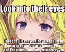 Look Into Their Eyes Look Into Their Eyes Anime GIF - Look Into Their Eyes Look Into Their Eyes Anime Look Into Their Soulless Eyes GIFs