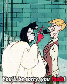 You'Ll Be Sorry, You Fool! - 101 Dalmations GIF